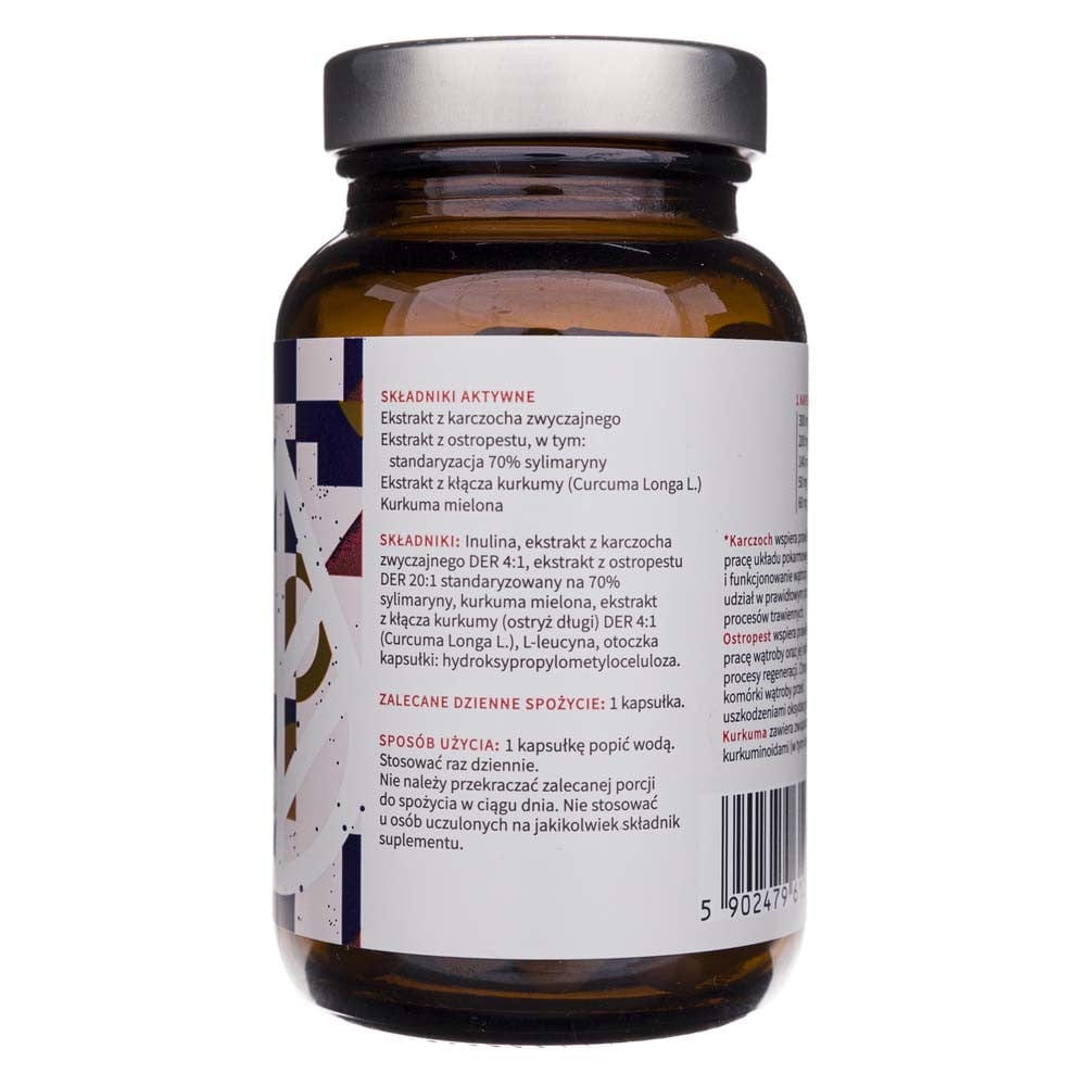 Aura Herbals Liver Support – Artichoke, Milk Thistle, Turmeric - 60 Capsules