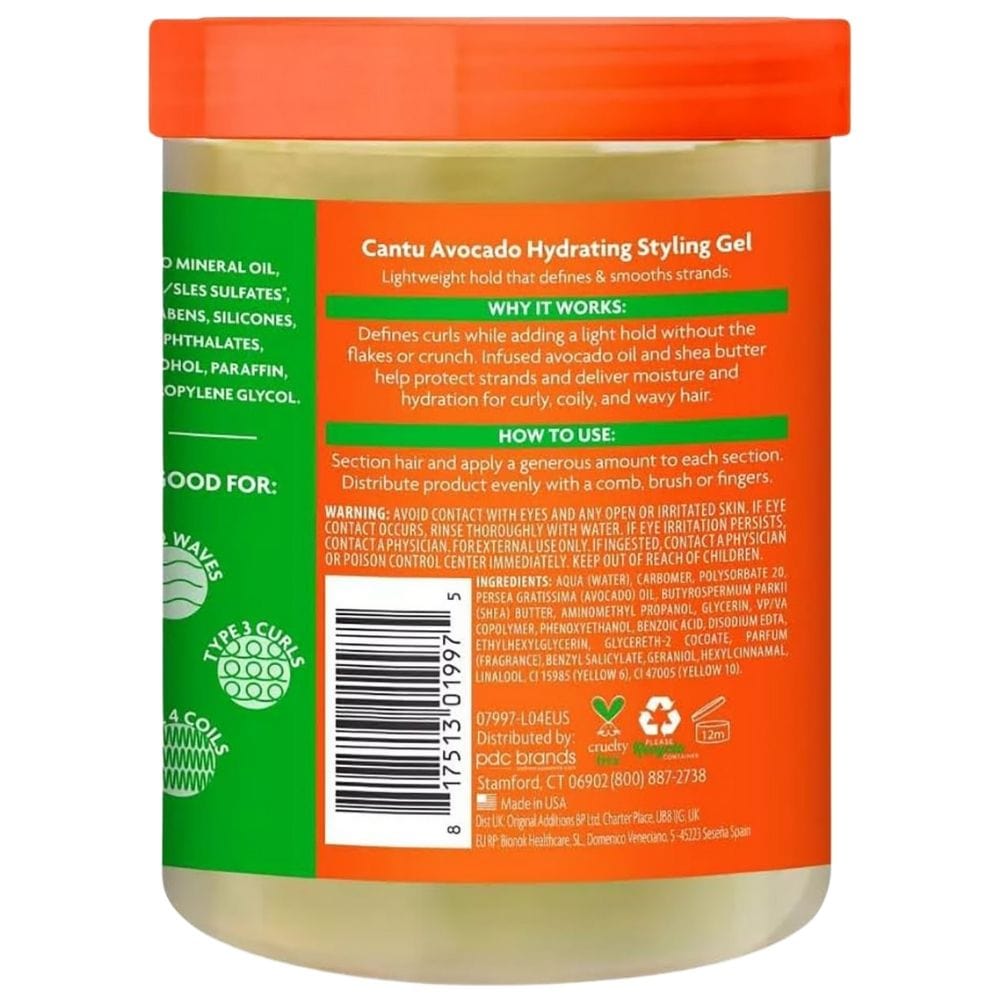 Cantu Avocado Hydrating Gel - 524 g