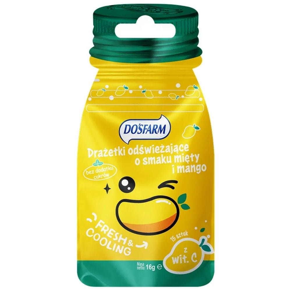 Dosfarm Refreshing Dragees with Vitamin C, Mango and Mint - 16 g