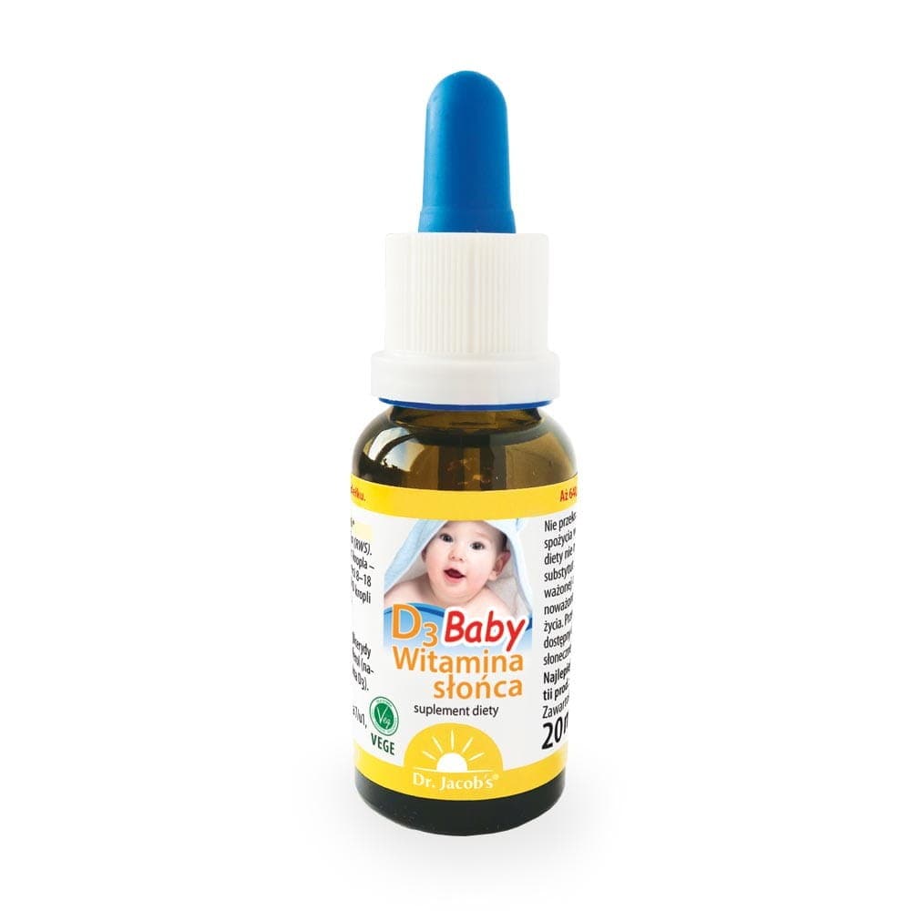 Dr. Jacob's Vitamin D3 BABY, Drops - 20 ml