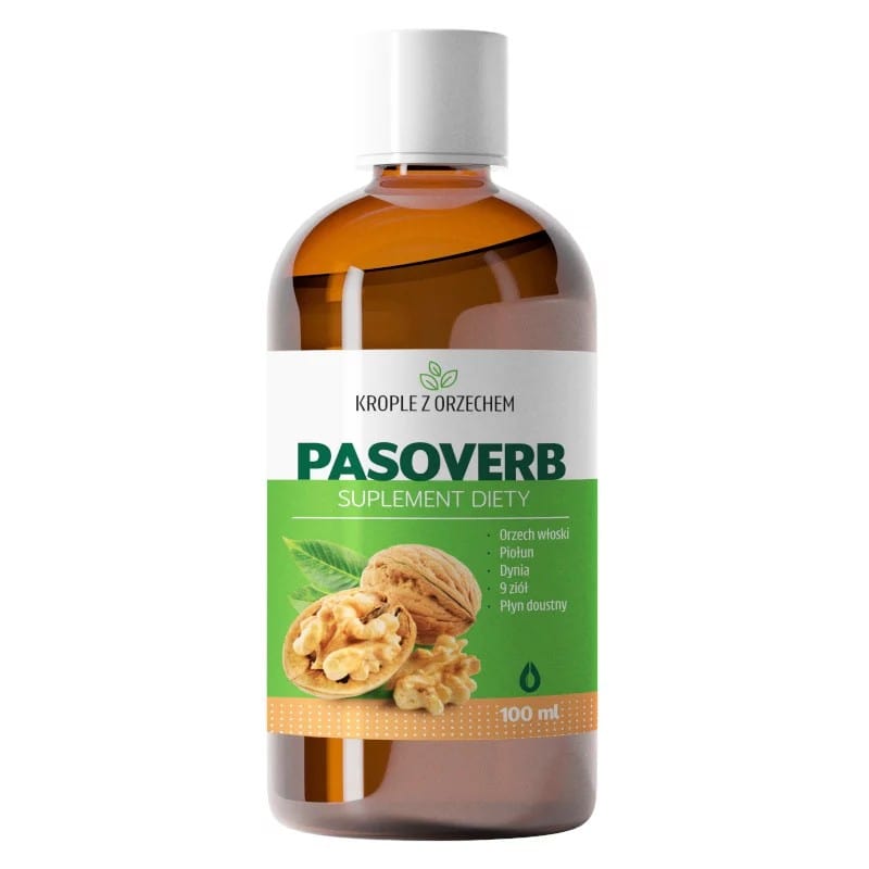 EkoToTu Pasoverb, Walnut Drops, 9 Herbs - 100 ml