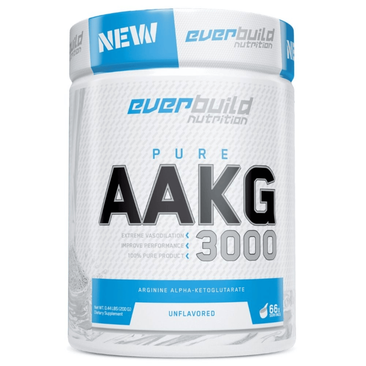 Everbuild Nutrition AAKG (Arginine Alpha-Ketoglutarate) 3000 mg - 200 g