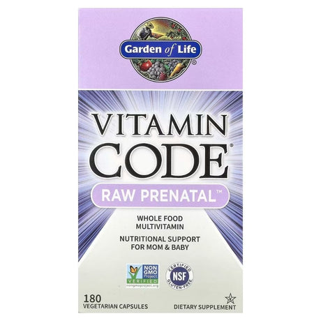 Garden of Life Vitamin Code RAW Prenatal - 180 Capsules