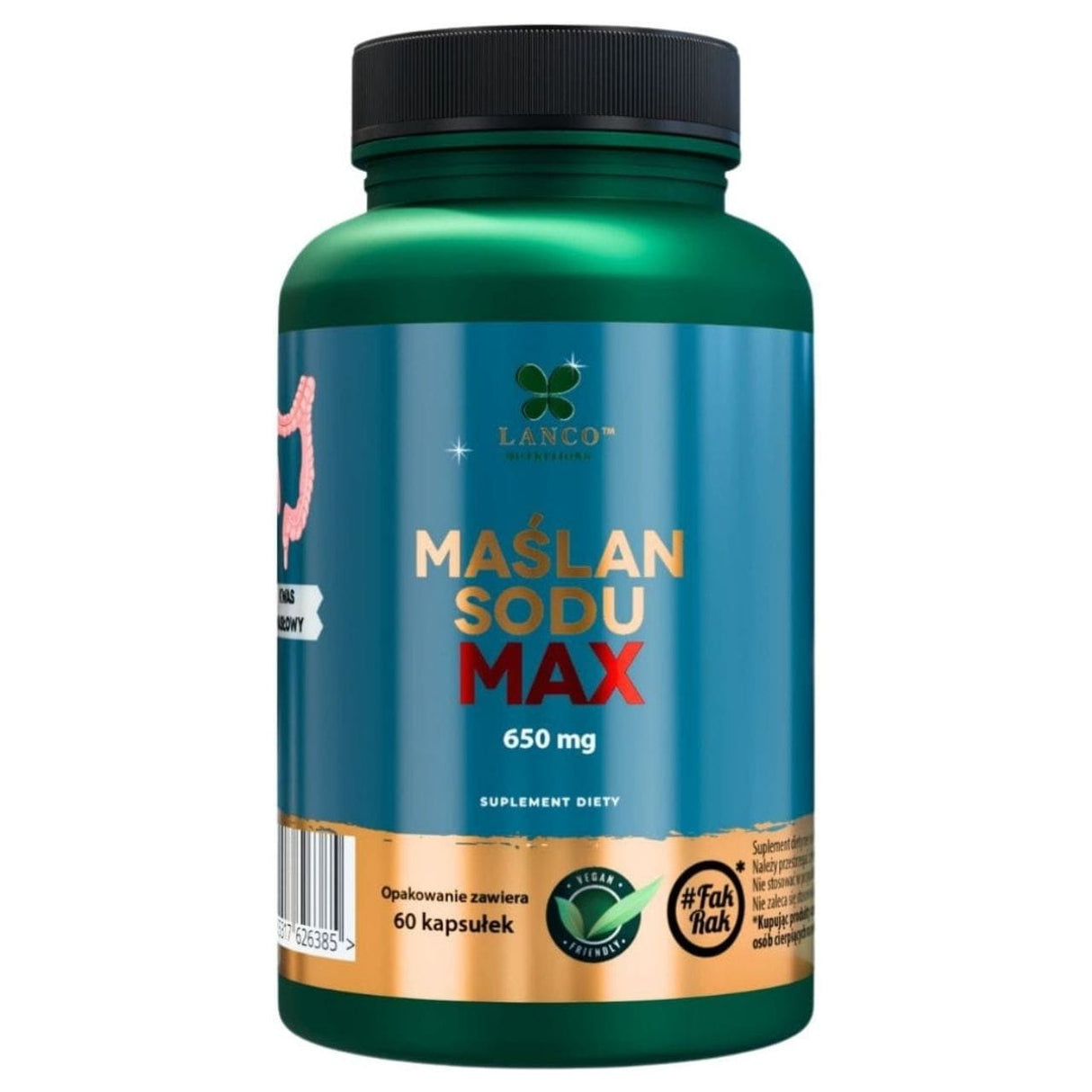 Lanco Nutritions Sodium Butyrate Max - 60 Capsules