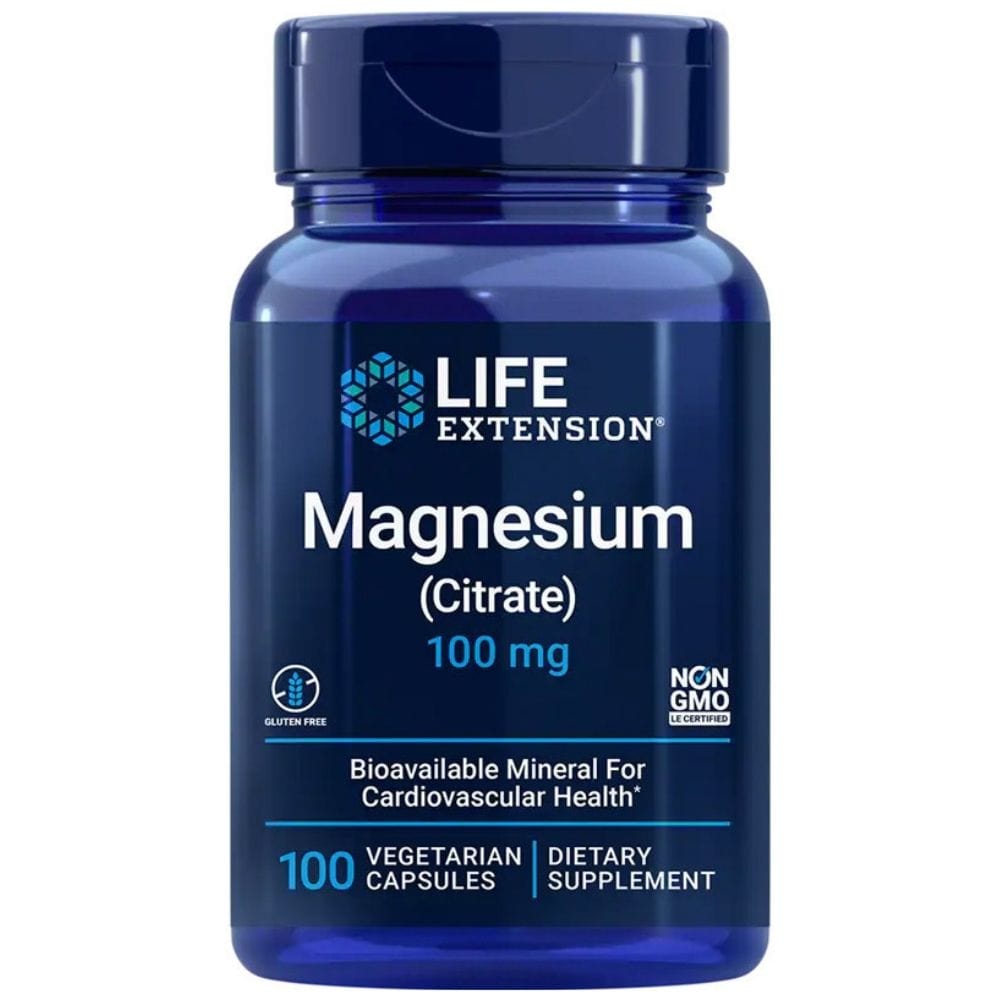Life Extension Magnesium (Citrate) 100 mg - 100 Veg Capsules