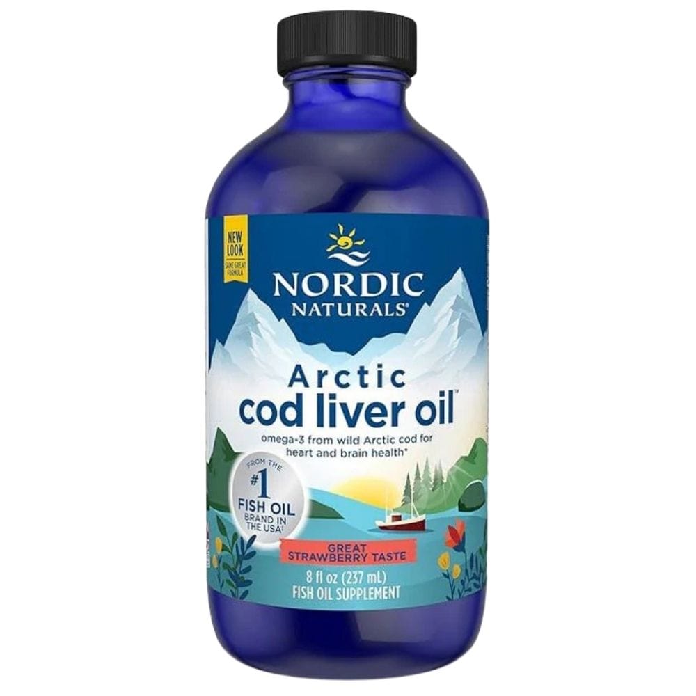 Nordic Naturals Arctic Cod Liver Oil, Strawberry - 237 ml