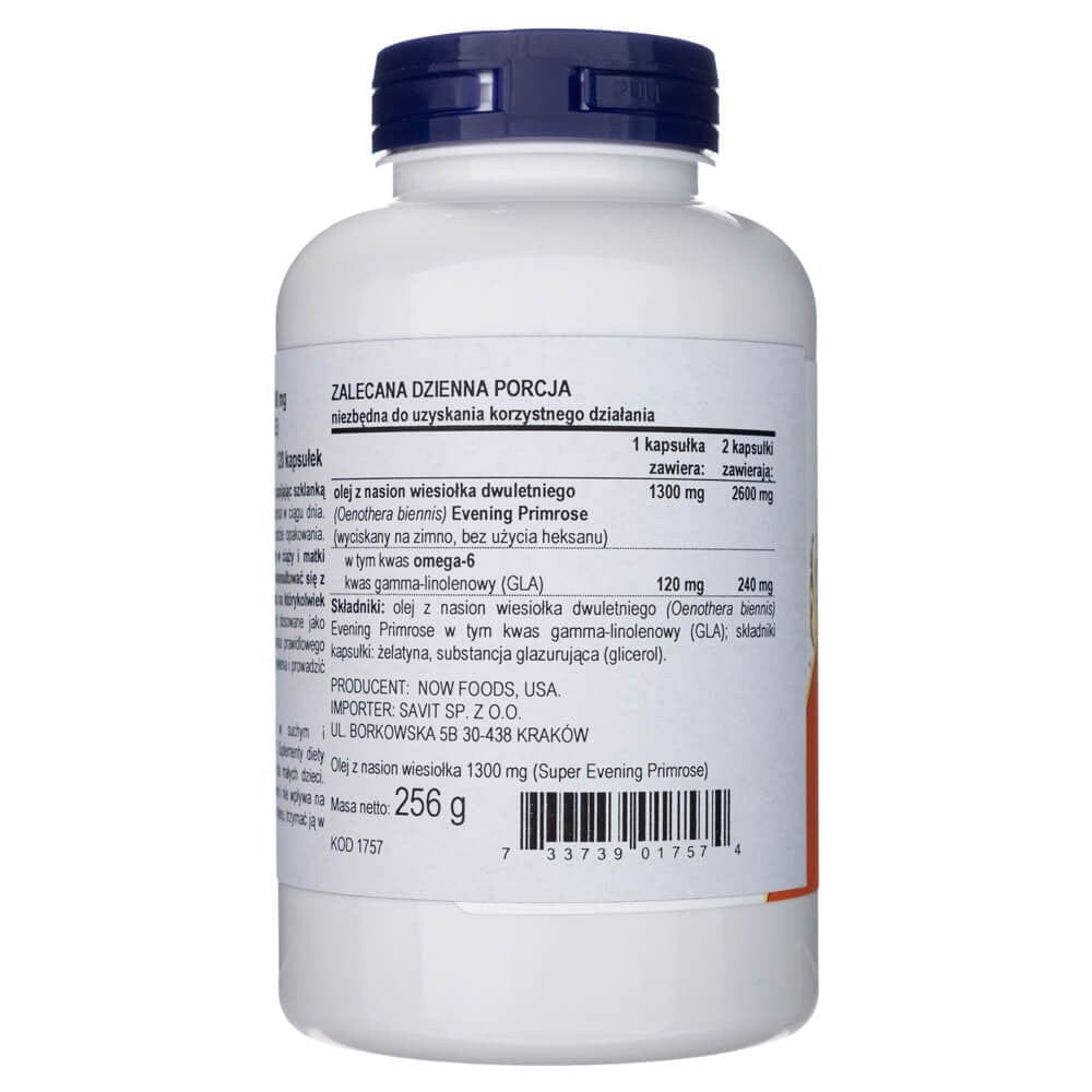Now Foods Super Primrose 1300 mg - 120 Softgels