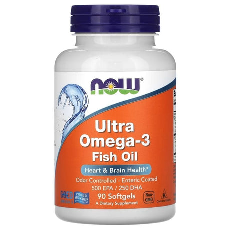 Now Foods Ultra Omega-3, 500 EPA / 250 DHA - 90 Softgels