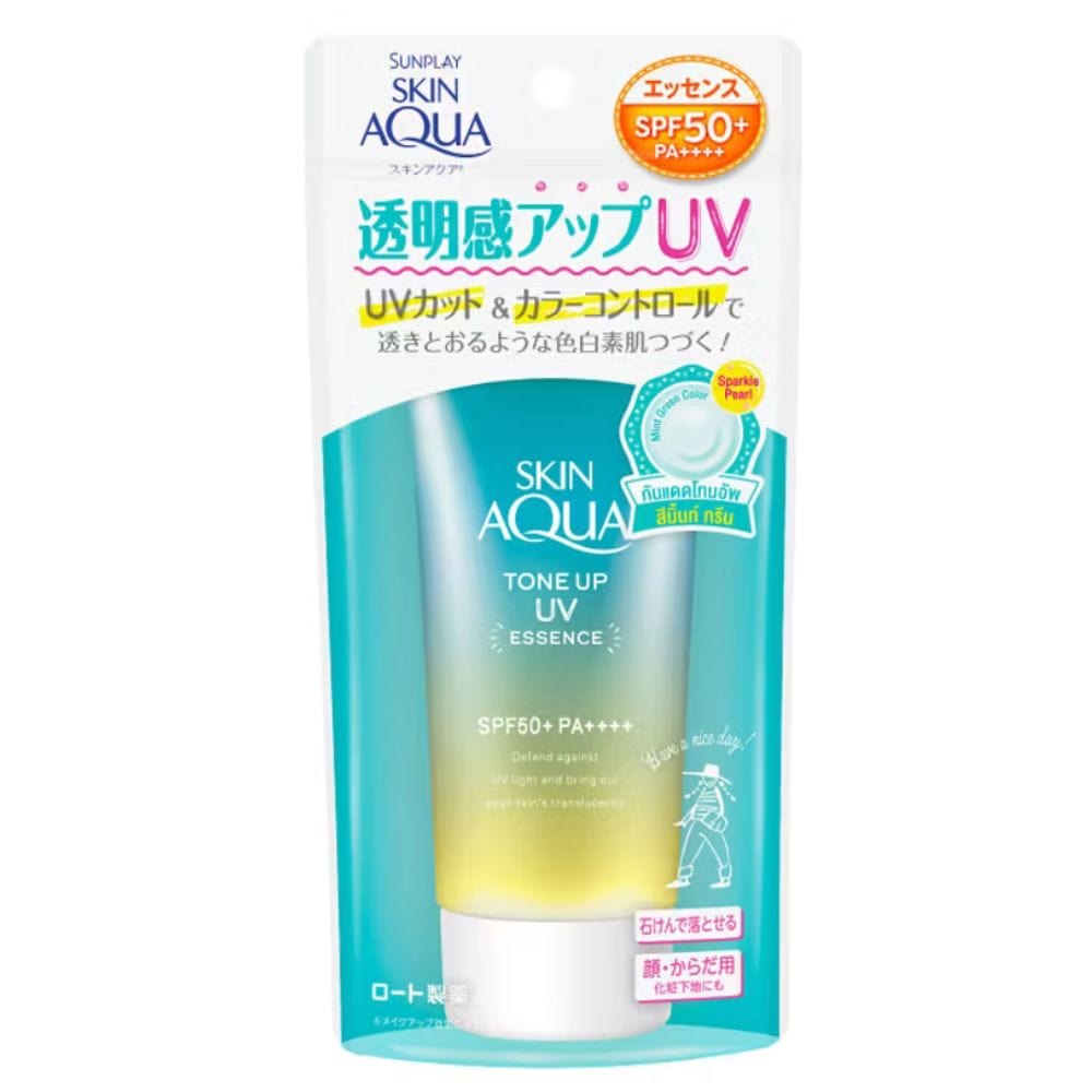 Rohto Skin Aqua Tone Up UV Essence Mint SPF50+ PA++++ - 80 g