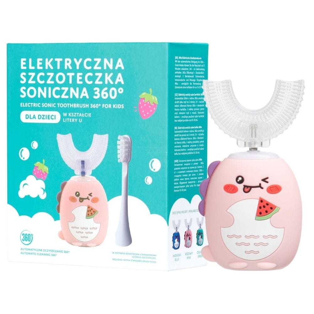 Simed Sonic Toothbrush 360 for Children U-shape 2 in 1 - Pink