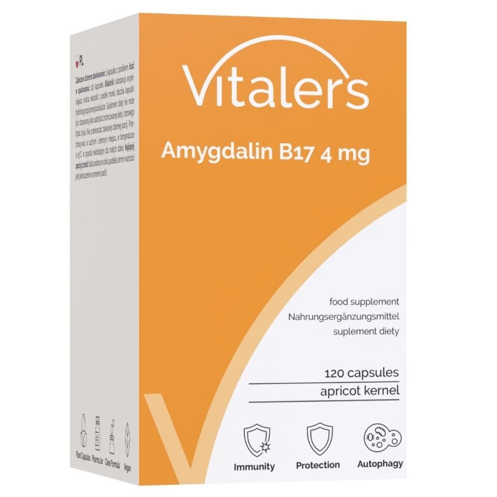 Vitaler's Amygdalin (Vitamin B17) 4 mg - 120 Capsules