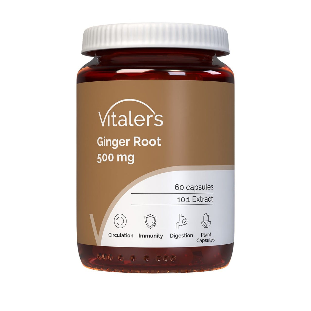Vitaler's Ginger 500 mg - 60 Capsules