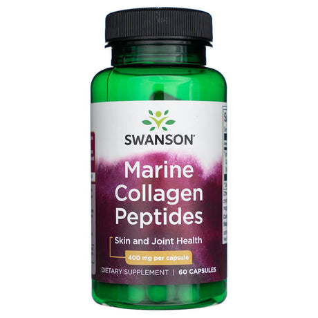Swanson Type I Hydrolyzed Marine Collagen Peptides 400 mg - 60 Capsules