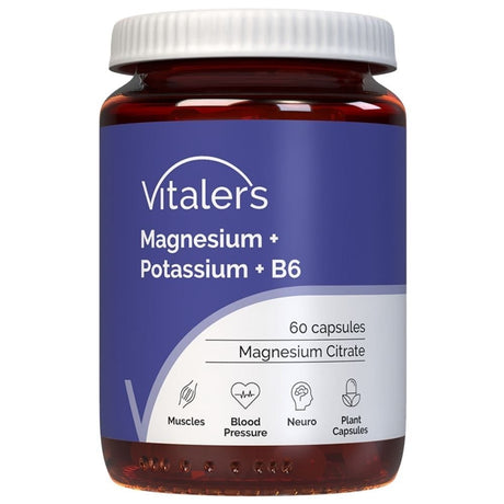 Vitaler's Magneziu 100 mg + Potasiu 150 mg + Vitamina B6 6 mg - 60 capsule