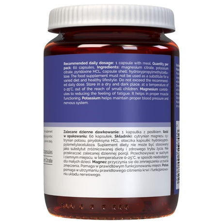 Vitaler's Magneziu 100 mg + Potasiu 150 mg + Vitamina B6 6 mg - 60 capsule