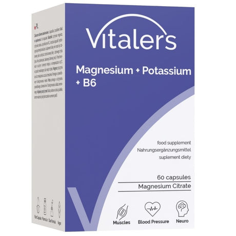 Vitaler's Magneziu 100 mg + Potasiu 150 mg + Vitamina B6 6 mg - 60 capsule