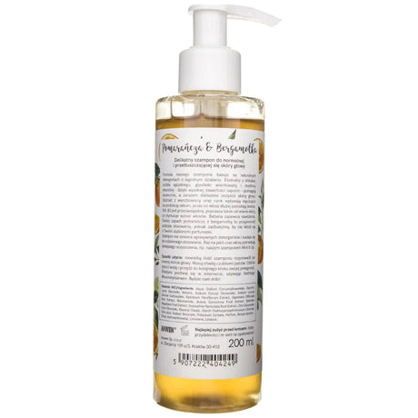 Anwen Shampoo for Normal and Oily Scalp Orange and Bergamot - 200 ml