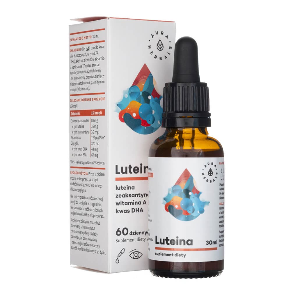 Aura Herbals Lutein Zeaxanthin Vitamin A DHA & EPA Acids, drops - 30 ml