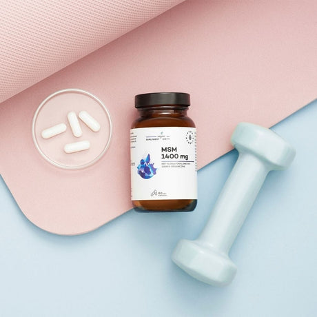 Aura Herbals MSM 1400 mg, Organic Sulphur - 60 Capsules