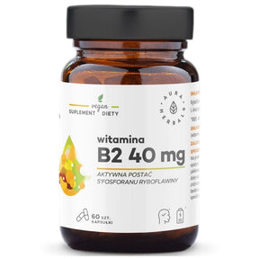 Aura Herbals Vitamin B2 R-5-P 40 mg - 60 Capsules