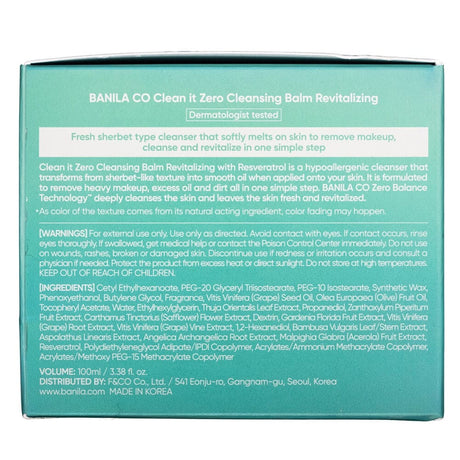 Banila Co Clean It Zero Revitalizing Makeup Remover Lotion - 100 ml