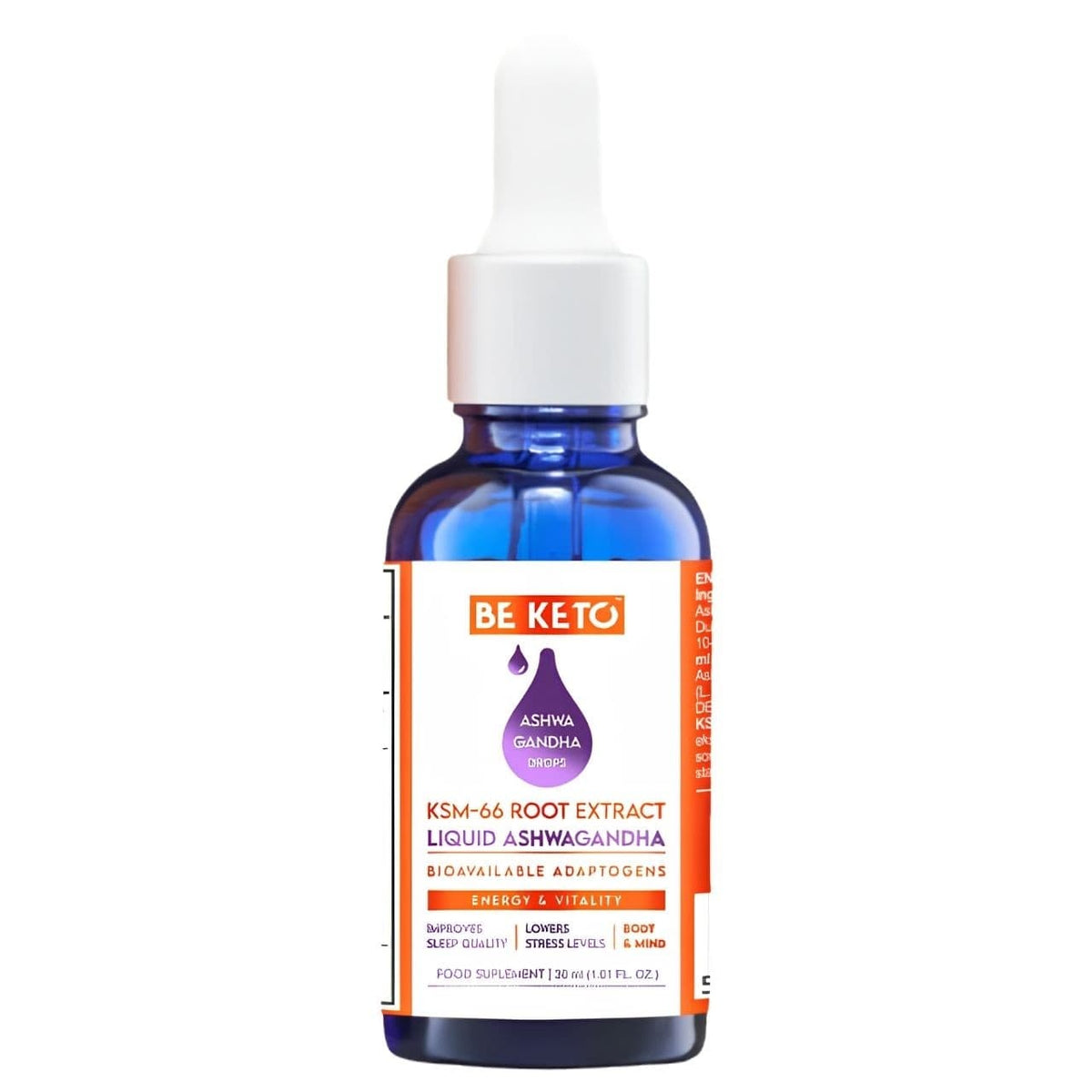 BeKeto Ashwagandha KSM-66 Drops - 30 ml
