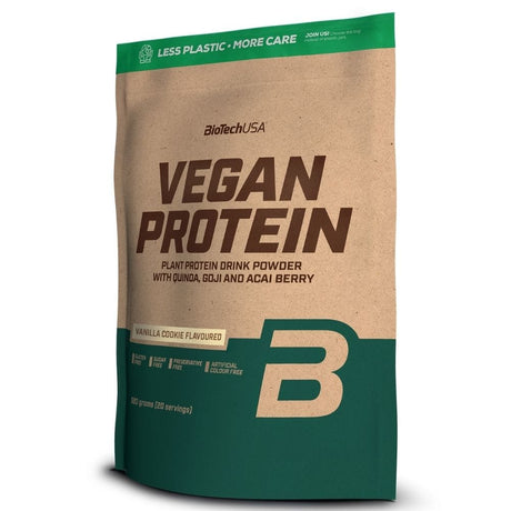 BioTech USA Vegan Protein, Vanilla Cookie Flavoured - 500 g