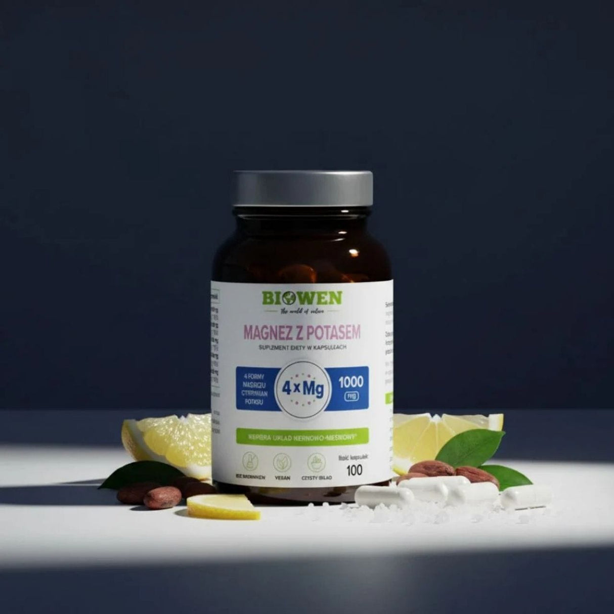 Biowen Magnesium with Potassium - 100 Capsules
