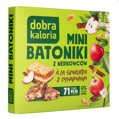 Dobra Kaloria Mini Cashew Bars à la Apple Pie with Cinnamon - 6x17g