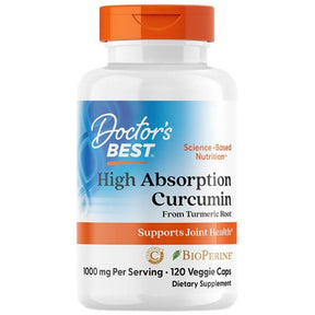 Doctor's Best High Absorption Curcumin + BioPerine - 120 Capsules