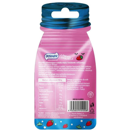 Dosfarm Refreshing Dragees with Vitamin C, Strawberry and Mint - 16 g
