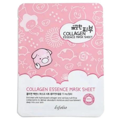 Esfolio Pure Skin Collagen Essence Mask Sheet - 10 Sheets