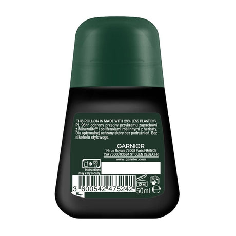 Garnier Mineral Men Action Control 96h Antiperspirant Roll-On - 50 ml