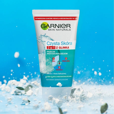 Garnier Pure Skin 3in1 with Clay Against Imperfections - 150 ml