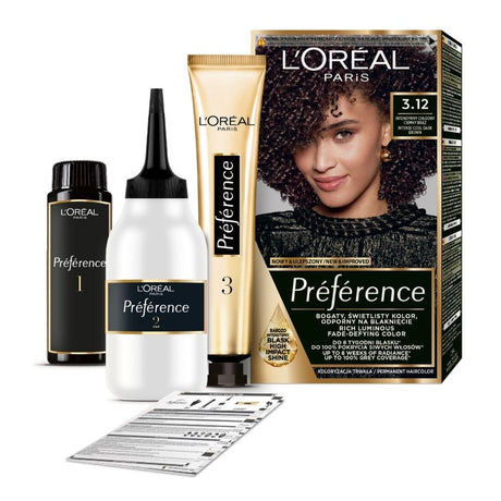 L'Oréal Paris Preference Hair Colour 3.12 Toronto, Dark Brown