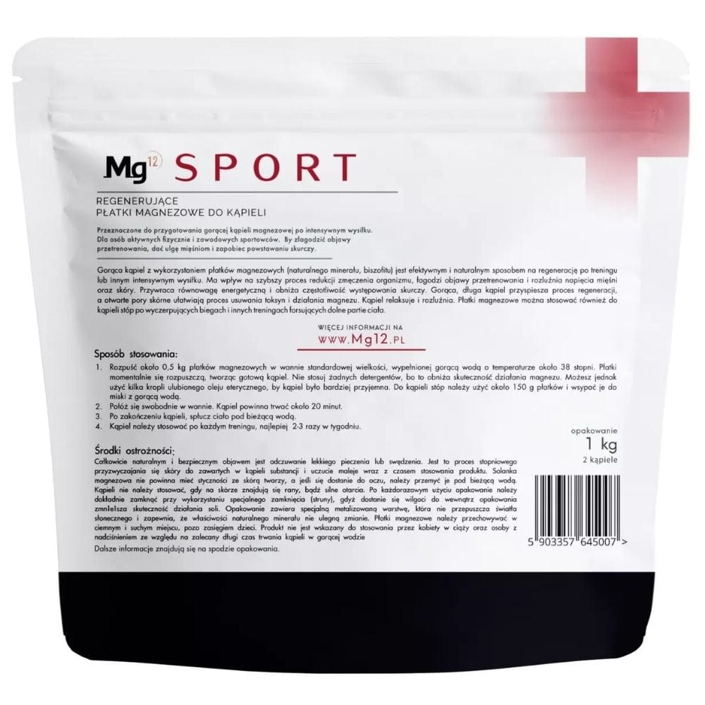 Mg12 SPORT Magnesium Bath Flakes - 1 kg