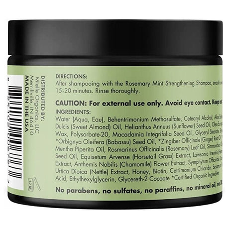 Mielle Rosemary Mint Strengthening Hair Masque, with Rosemary and Mint - 340 g