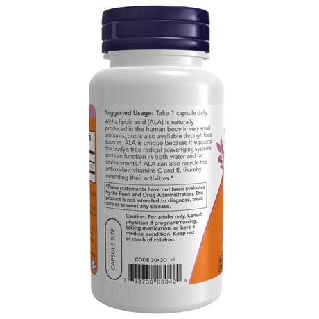 Now Foods Alpha Lipoic Acid 250 mg - 60 Capsules