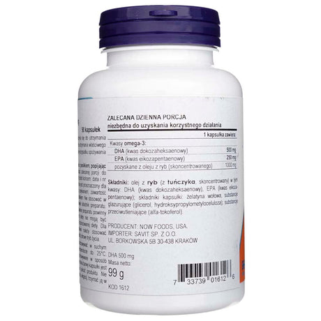 Now Foods DHA-500 Double Strength - 90 Softgels