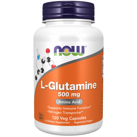 Now Foods L-Glutamine 500 mg - 120 Veg Capsules