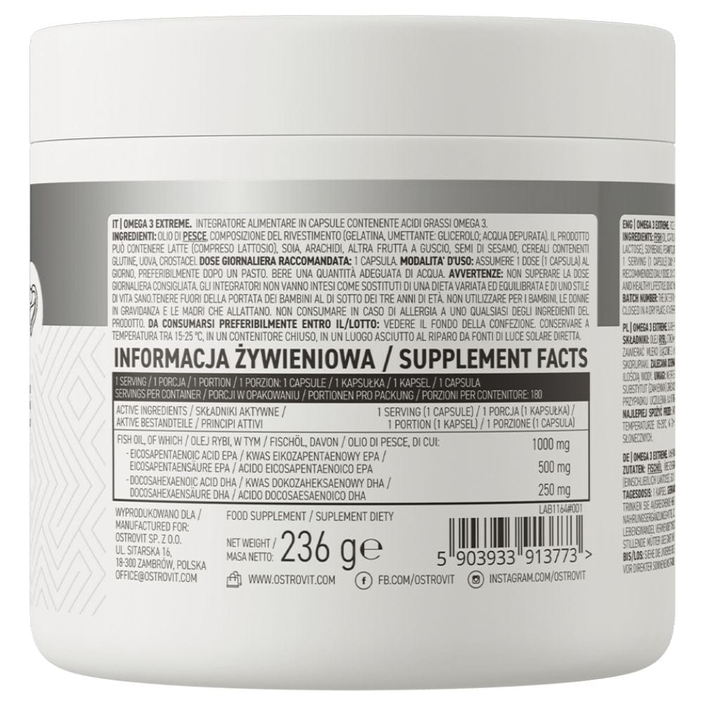Ostrovit Omega 3 Extreme - 180 Capsules