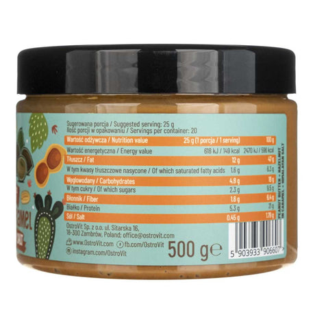 Ostrovit Peanut Butter + Hazelnut in Caramel + Himalayan Salt crunchy - 500 g