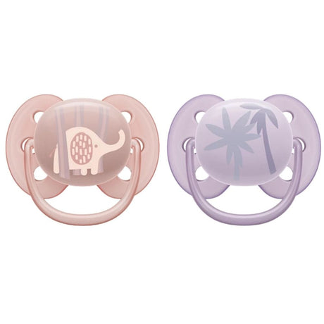 Philips Avent Ultra Soft Pacifier, 0-6 Months, Girl - 2 Pieces