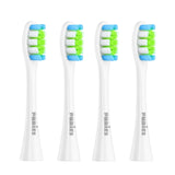 Puries Wave White Electric Toothbrush Heads for Oclean - 4 Pieces