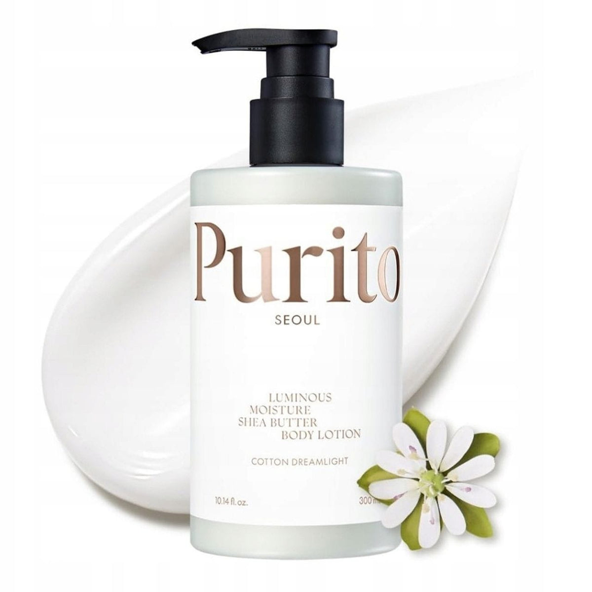 Purito Luminous Moisture Shea Butter Body Lotion, Cotton Dreamlight - 300 ml