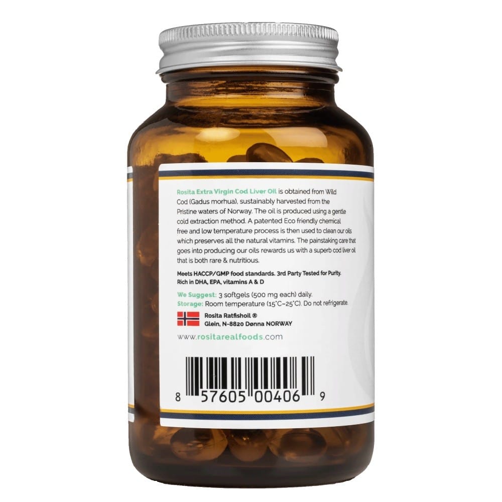 Rosita Extra Virgin Cod Liver Oil (EVCLO) - 90 Capsules