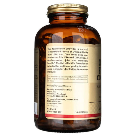 Solgar Omega-3 Fish Oil Concentrate - 240 Softgels