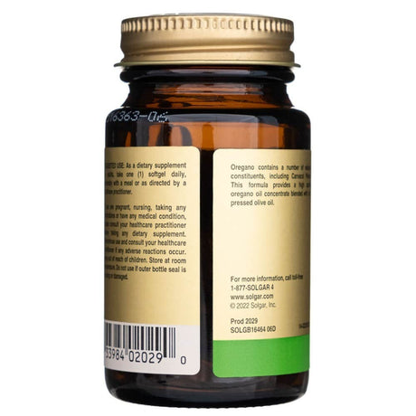Solgar Wild Oregano Oil - 60 Softgels