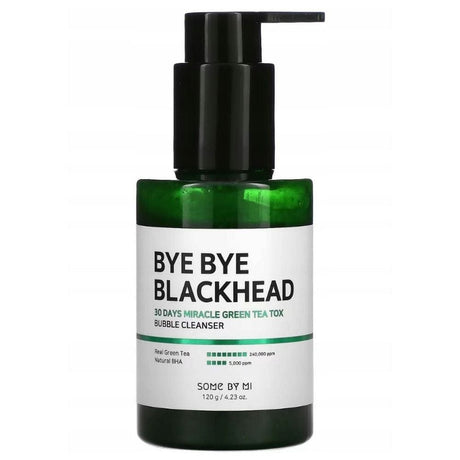 Some By Mi Bye Bye Blackhead 30 Days Miracle Green Tea Tox Bubble Cleanser - 120 ml