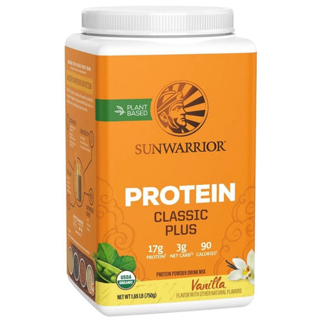 Sunwarrior Classic Plus Protein, Plant Protein, Vanilla - 750 g